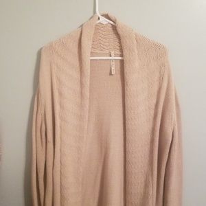 Long open cardigan